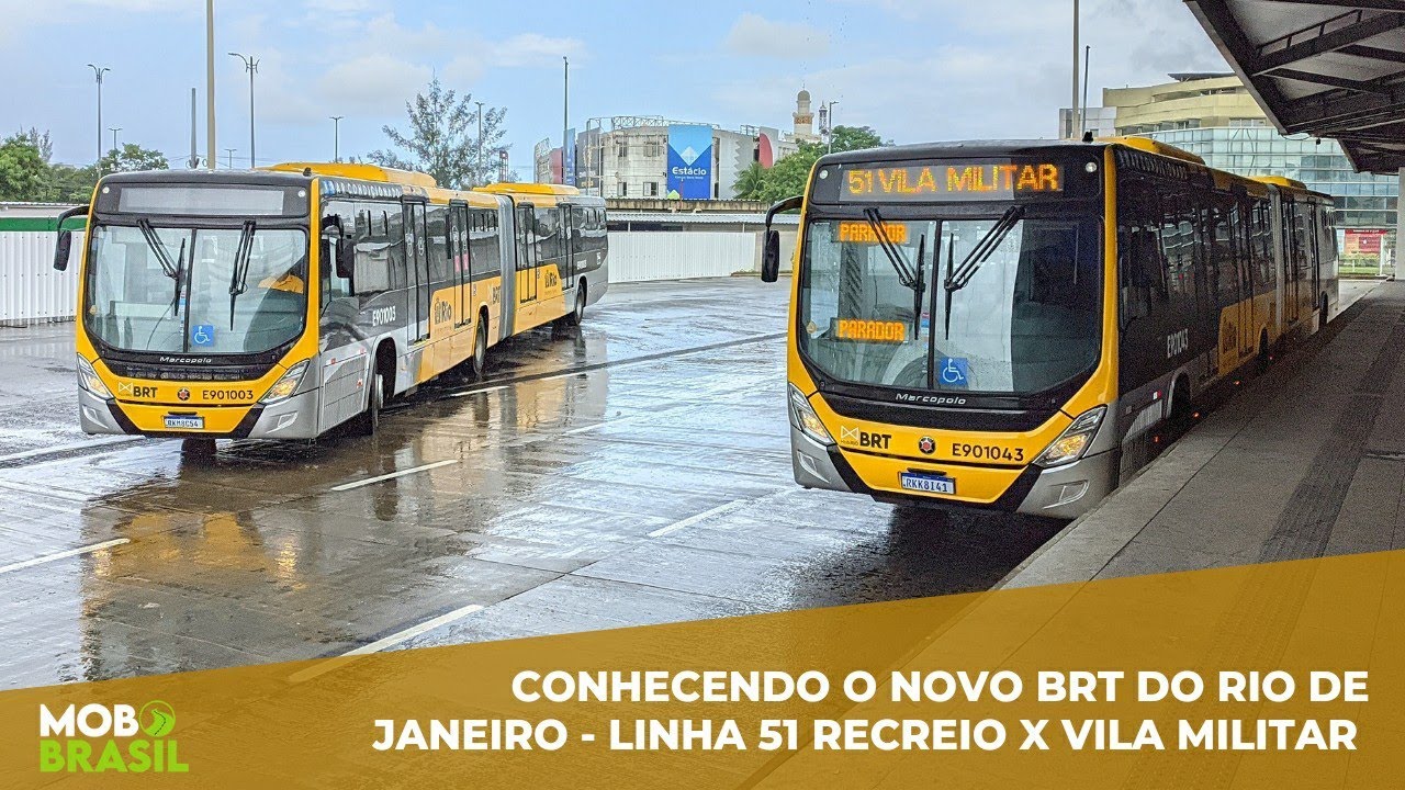 NOVO BRT DO RJ - 51 RECREIO x VILA MILITAR (PARADOR) - LINHA COMPLETA