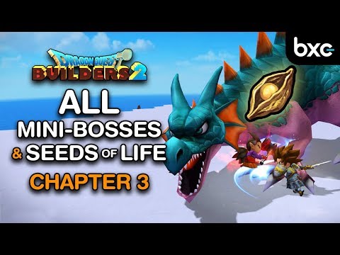 All Mini-Bosses & Seeds of Life Locations in Chapter 3 | Moonbrooke | Dragon Quest Builders 2