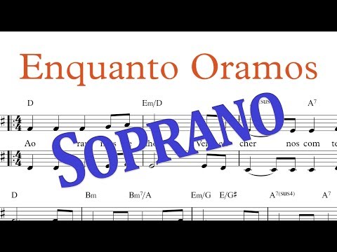 Louvor Enquanto Oramos (Voz do Soprano) - Louvor em Partitura/Pauta Animada