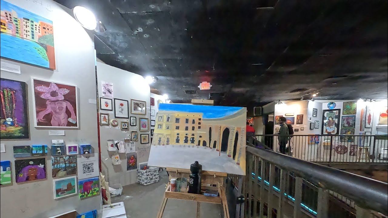 My First Art Exhibit at the Lincoln Theatre | Pancakes & Booze Art Show