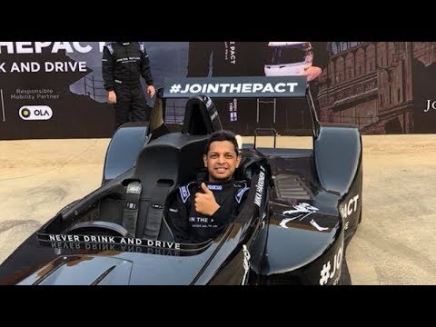 In The Caparo T1 Racing Car With Mika Hakkinen