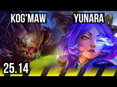 KOG'MAW & Senna vs YUNARA & Karma (ADC) | 5k comeback, 50k DMG | EUW Diamond | 25.14