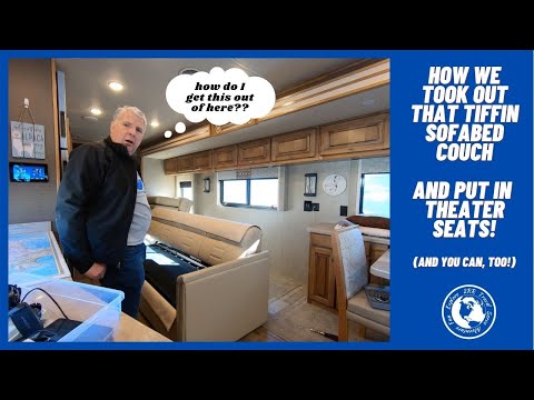 RV Living: We Remove Our RV Sofabed & Replace It with RecPro Theater Seats