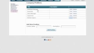 eSchedule Tutorial - Creating Positions