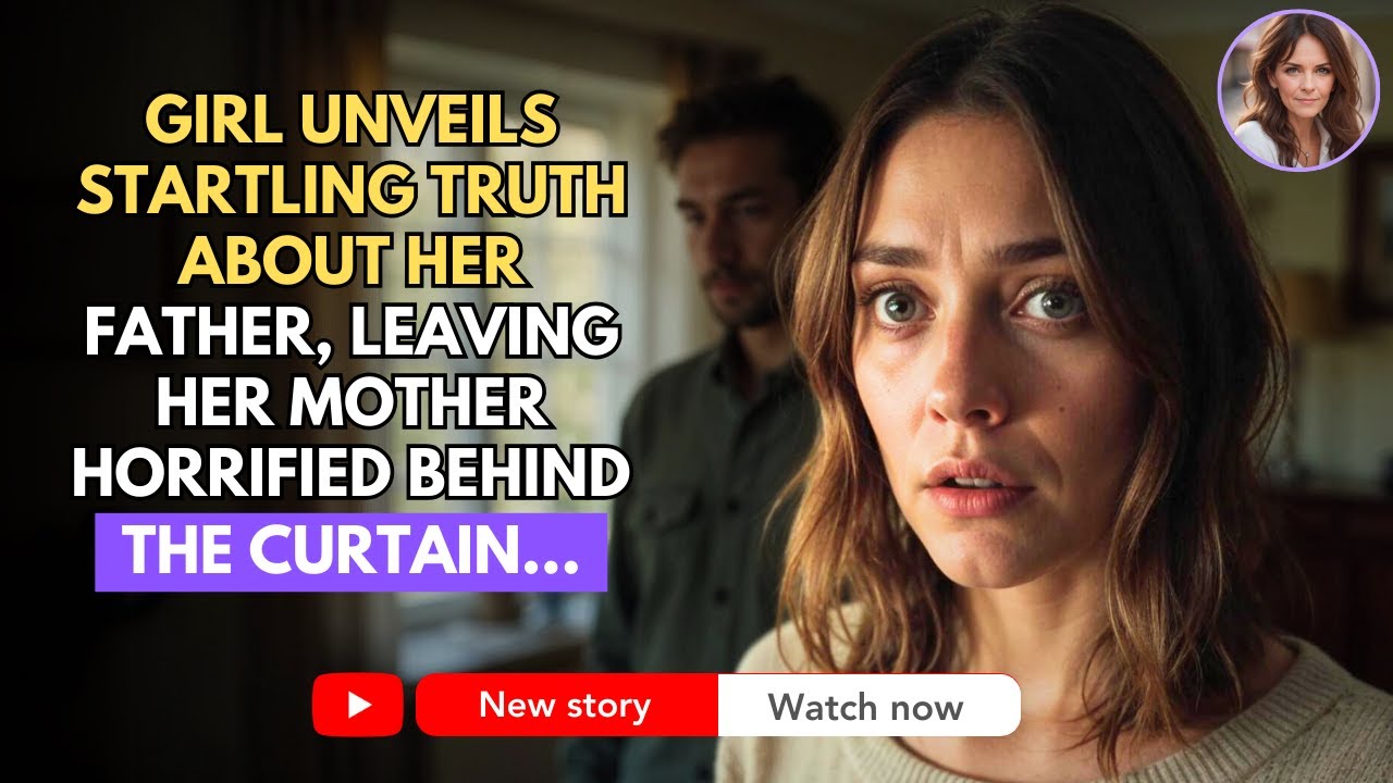Girl Unveils Startling Truth About Her Father, Leaving Her Mother Horrified Behind the Curtain.