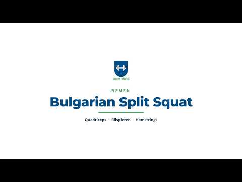 Bulgarian Split Squat video uitvoering