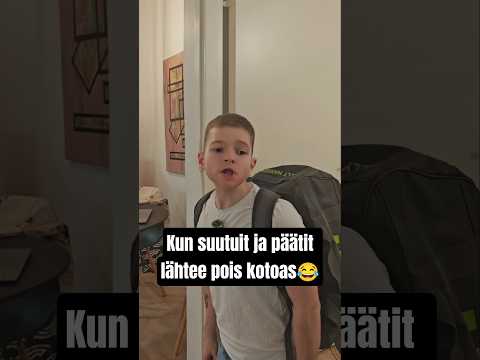 Kun suutuit etkä ollu varma tuutko enää koskaan takas kotiin 😂 #huumori #hauska #pikkupete #openaali
