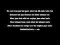 Dil Ne Yeh Kaha Hai Dil Se- Lyrics on Screen