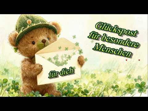 Glückspost und ein Glückskleeblatt für dich 🍀 Ich wünsche dir von Herzen Glück  🍀  Liebe Grüße 🌸