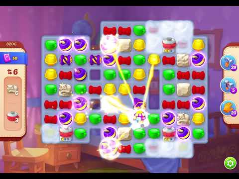 HomeScapes Level 8206 no boosters (15 moves)