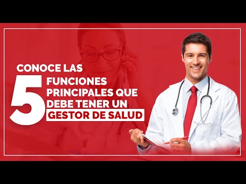 5 funciones principales de un gestor de salud