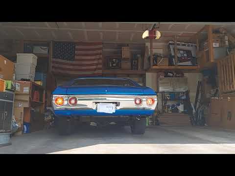 Pypes 2.5'' H Pipe with Racepro mufflers behind mild SBC