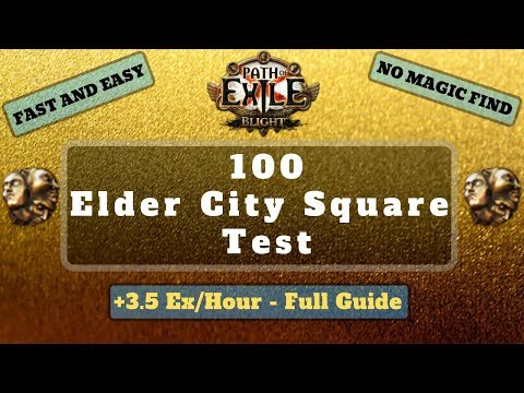 Path of Exile [3.8] 100 Elder City Square Test, Maximum Profit!