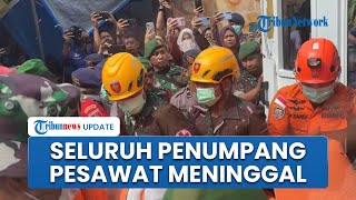 Seluruh Penumpang Pesawat ATR Ditemukan Meninggal, 11 Potongan Tubuh Diserahkan ke Tim DVI
