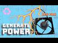 Turn A 12V Computer Fan Into A Mini Generator Easy DIY Electricity Project