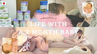 【生後2ヶ月Baby】ワンオペ育児の1日ルーティンVlog｜完ミ・吐き戻し対策・おすすめ海外オーガニックミルク🍼