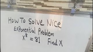 Nice Math Exponents Problem to Solve - معادلات الأسس