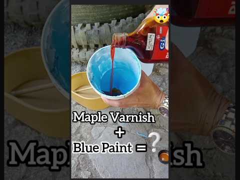 Activity #01 Color Experiment Maple Varnish + Blue Paint = ?