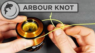 How To Tie The Arbour Knot - Attach line to your spool