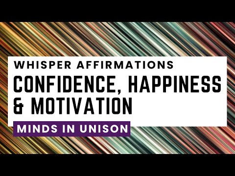 Confidence, Happiness & Motivation - Whisper Affirmations - Rain Sounds - Black Screen (10.5 Hours)