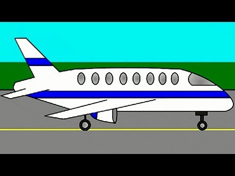 Das Malbuch - Hubschrauber und Flugzeug -  Der Zeichentrick auf Deutsch