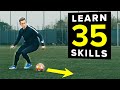 1 HOUR Of Tutorials Learn 35 Football Skills