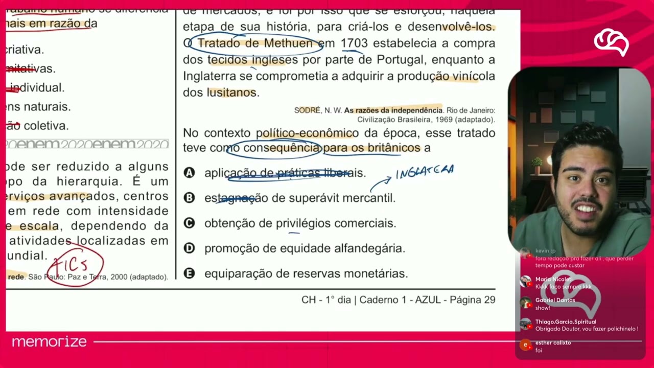 Resolução em Vídeo — Questão 85 ENEM 2020 PPL