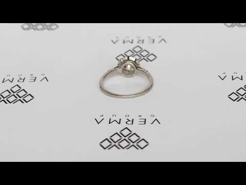 1910 Edwardian Platinum 1.52ct Old European Cut Diamond Engagement Ring