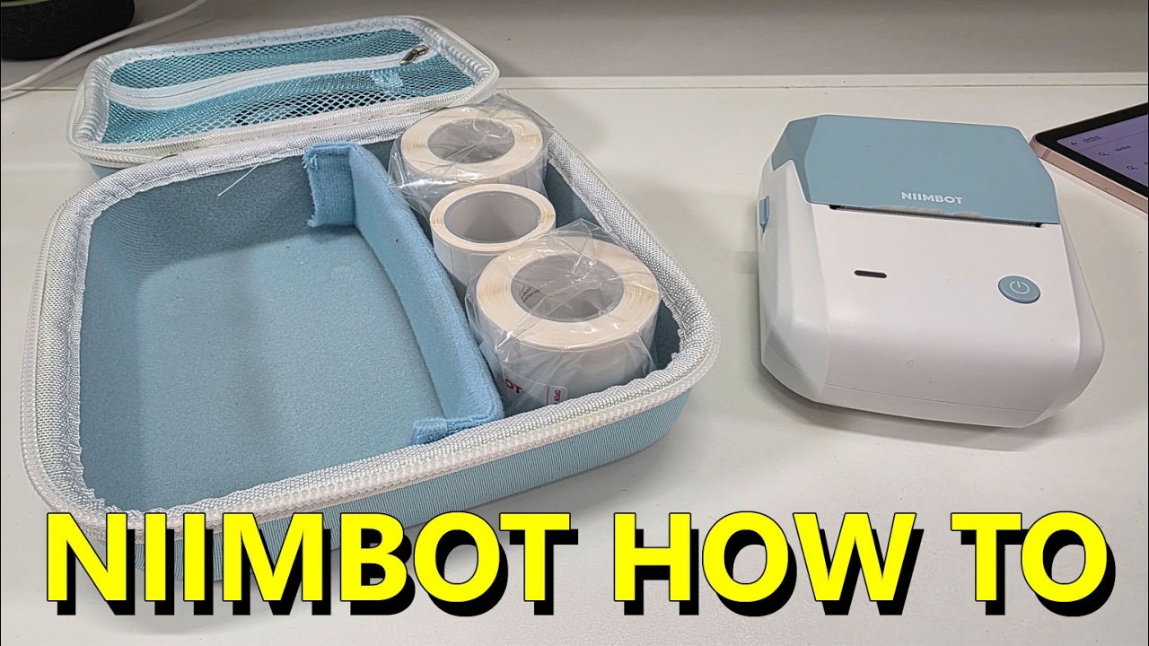 NIIMBOT B1 Label Maker Review How To + Barcodes & Images