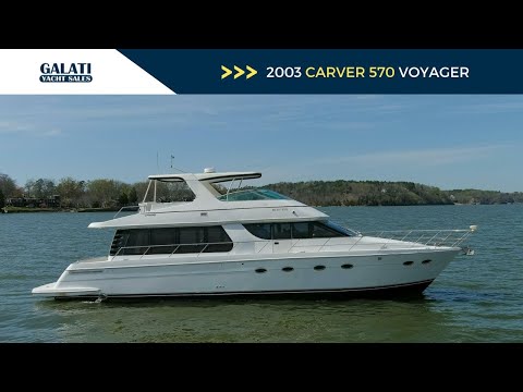 2003 Carver 570 Voyager Beautiful Video