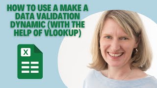 A data validation can be dynamic with the help of a #vlookup!