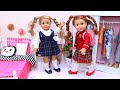 AG sister dolls story about school morning routine - PLAY DOLLS