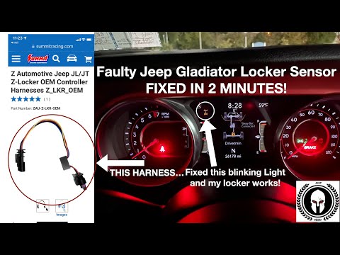 Jeep Gladiator Rubicon Faulty Locker Sensor Fixed in 2 minutes!!!!
