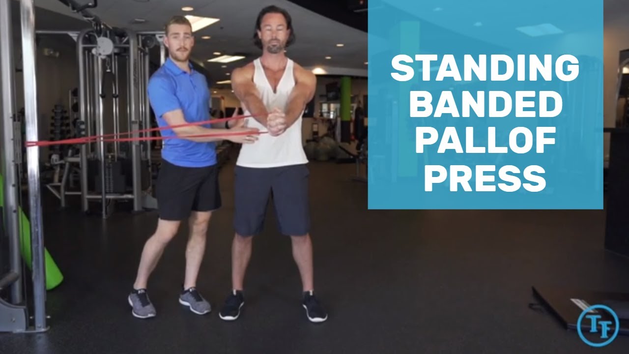How to do a Standing Banded Pallof Press - YouTube