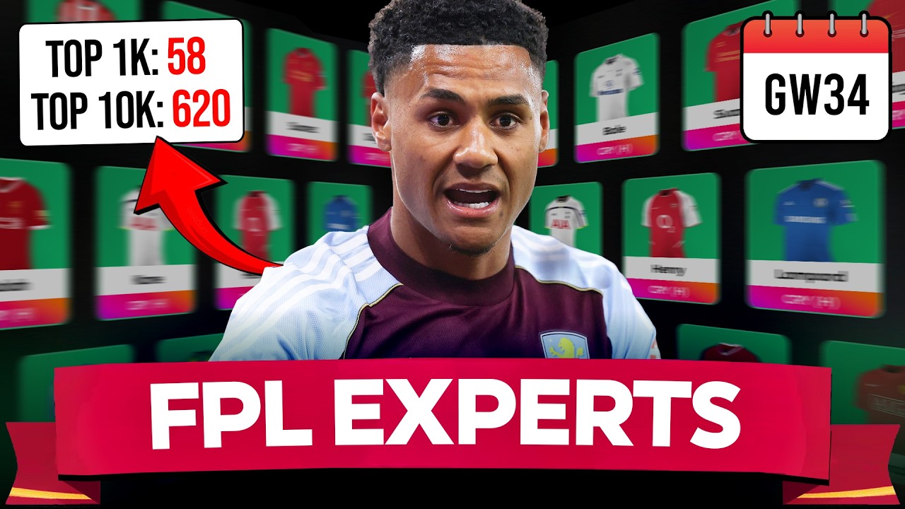 FPL GW34 EXPERTS TEAM ✅ BEST GAMEWEEK 34 TEAM! 💥