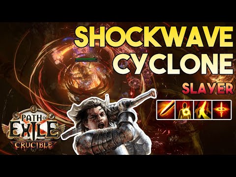 [3.24] Shockwave Cyclone Build (Cane of Kulemak) | Slayer | Necropolis | Path of Exile 3.24