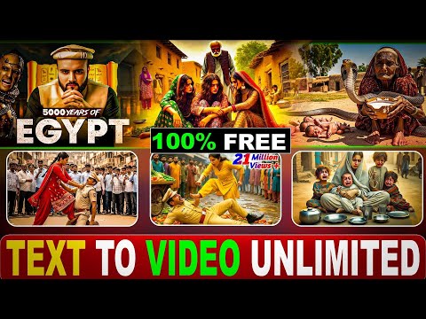 Unlimited FREE AI 4K📺Video Generator | Open Source Text to Video AI | Image to 4k Video Maker 2025