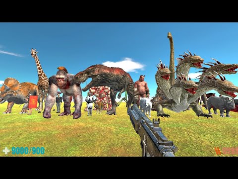 All Units VS Fps Avatar with Granade Launcher. Animal Revolt Battle Simulator