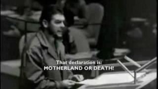 Statement by Ché Guevara at the UN: PATRIA O MUERTE! (English sub.)