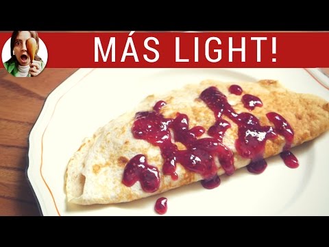 Masa para panqueques SIN harina ni azúcar, Postres Light