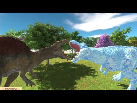 ICE T-REX DEATH RUN - Animal Revolt Battle Simulator
