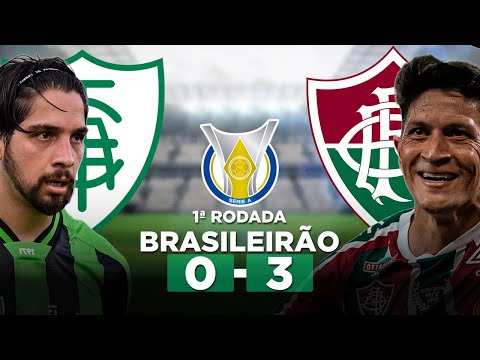 AMÉRICA-MG 0 x 3 FLUMINENSE Brasileirão Série A 2023 1ª Rodada | Narração