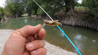 The Rebel Crichopper might as well be a TOPWATER Lure! This Lure can Catch Them on the River!