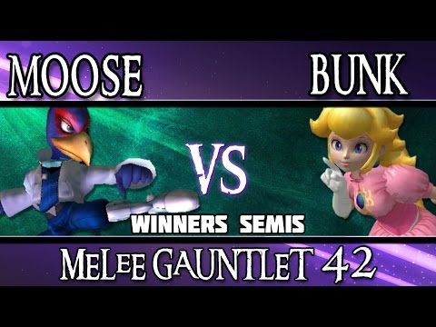 Melee Gauntlet 42 - Moose (Falco) vs Bunk (Peach)