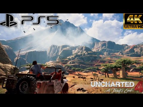 PS5-Uncharted 4 A Thief's End 4k HDR Gameplay||Madagascar Mission|