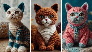 72 Ideias de Gatos Feitos de Crochê - Como Fazer Crochê -#modelosdetricô #crochê #projeto #tricotado