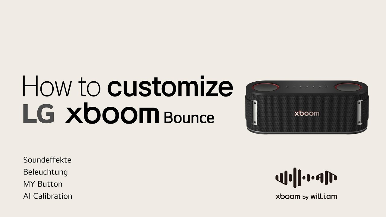 LG xboom Bounce by will.i.am | Bluetooth-Lautsprecher , BOUNCE