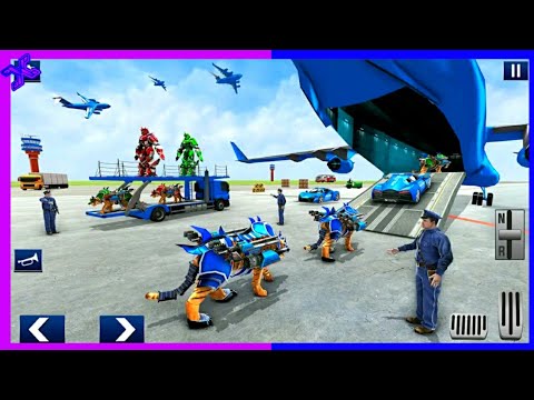 US Police Tiger Robot Transporter Game Android gameplay