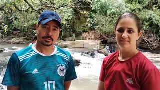 Conheça a linda cachoeira localizada no Pinho de Baixo, na propriedade particular da família Zanlorenzi