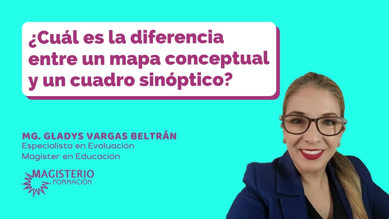 ¿Cuál es la diferencia entre un mapa conceptual y un cuadro sinóptico?